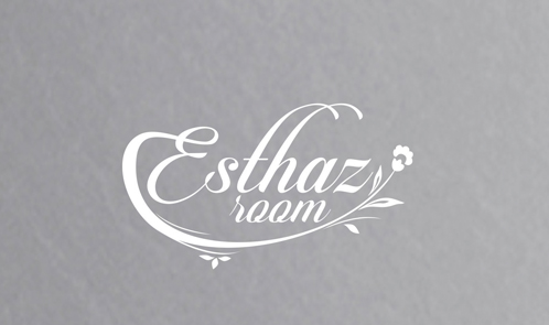 Esthaz Room logo and brand collateral designs